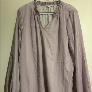 Cleo Lilac Ruffle Blouse